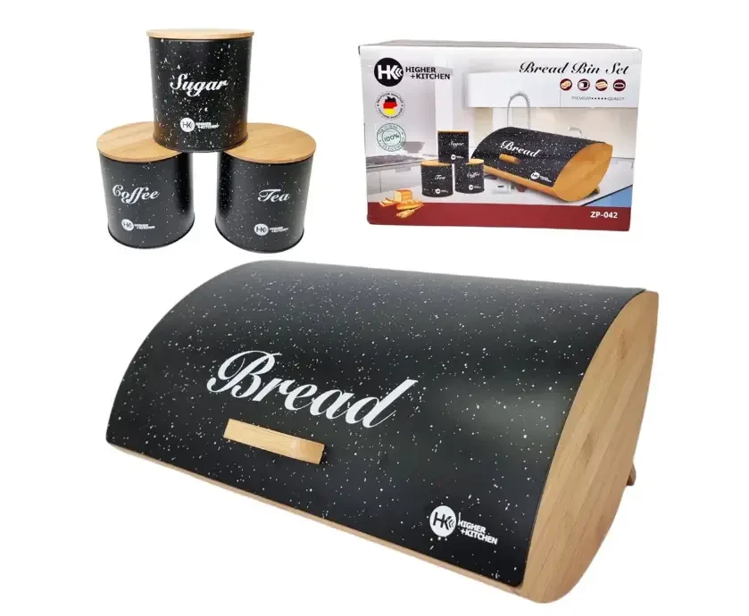 Хлебница Из Бамбука и Металла Higher Kitchen с Набором — Купить ...