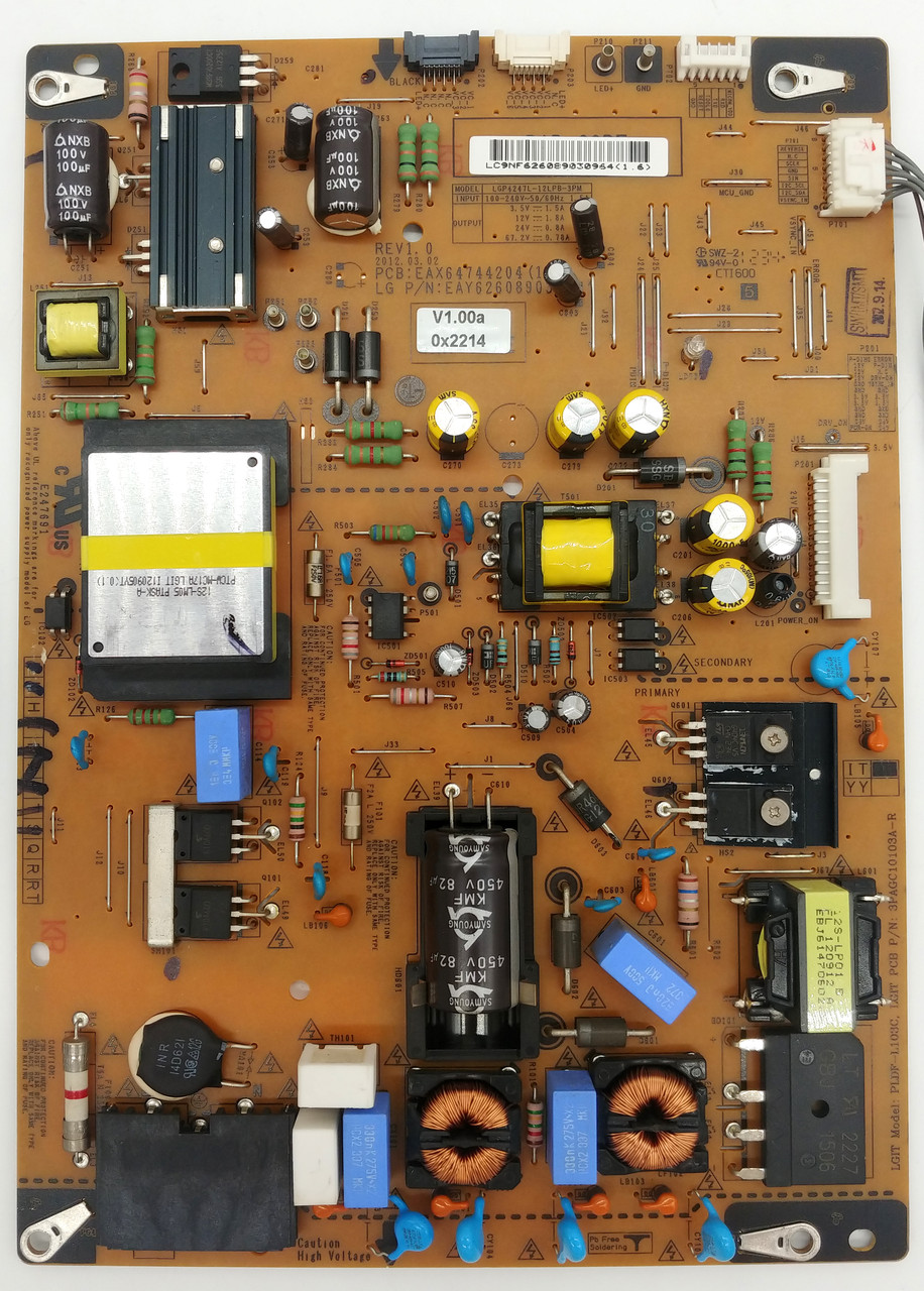 Плата блок живлення EAX64744204 (1.3) для телевізора LG 42LM640T
