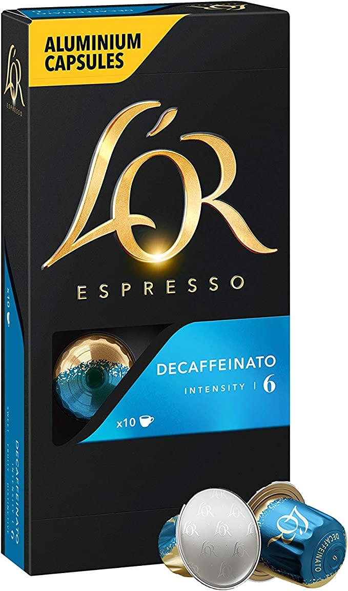 Кава в капсулах Nespresso L'or Espresso Decaffeinato 6