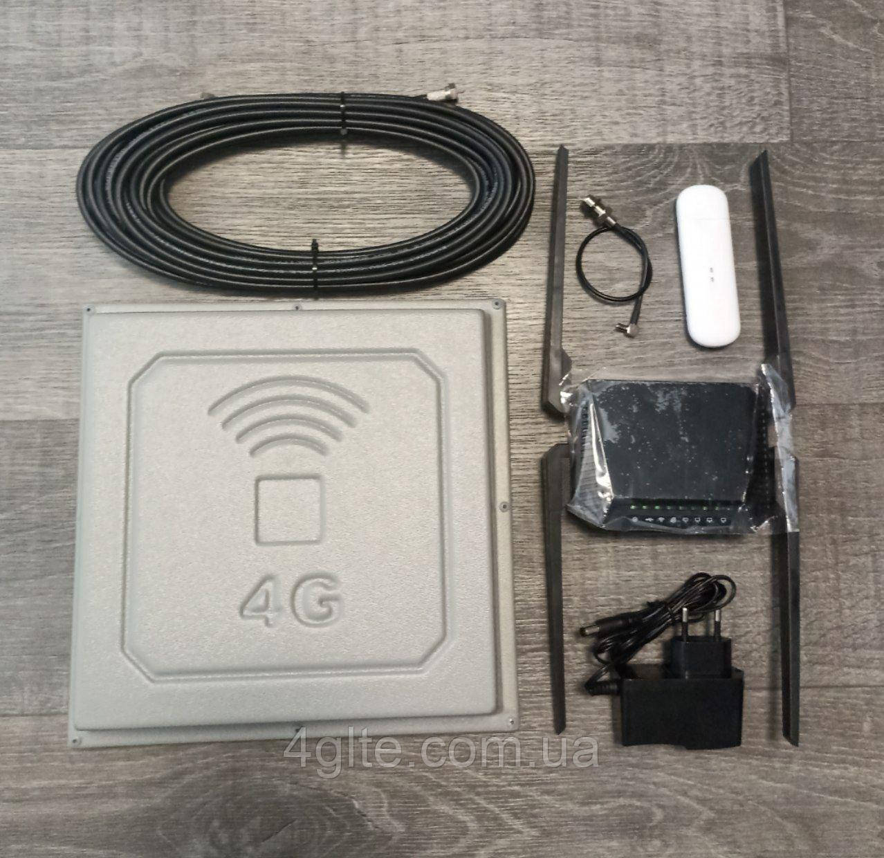 Комплект два Wi-Fi роутера 4G з планшетною антеною 17 дБ, фото 1