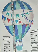 Наклейка на стіну в дитсадок, дитячу кімнату "повітряні кулі та літаки" 71см*82см (аркуша 50*70см), фото 2