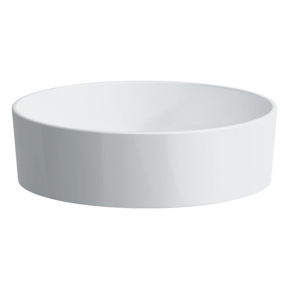 Умивальник накладний LAUFEN Kartell 420x420x135мм круглий білий H8123310001121