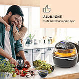 VitAir Smart Hot Air Fryer App Control / 1400 Вт / 7,75 л / 20 програм, чорний (Німеччина, читати опис), фото 2
