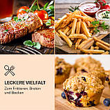 VitAir Smart Hot Air Fryer App Control / 1400 Вт / 7,75 л / 20 програм, чорний (Німеччина, читати опис), фото 4