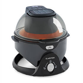 VitAir Pommesmaster Фритюрниця з гарячим повітрям 360° 1400 Вт 50-240 °C Таймер Чорний (Німеччина, читати