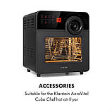 AeroVital Cube Chef Фритюрниця з гарячим повітрям, карта для стейків, аксесуар із неіржавкої сталі, фото 3
