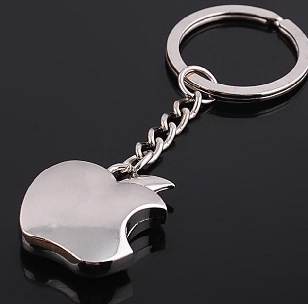Брелок у вигляді логотипу компанії Apple (надкушене яблуко) SKU0000218