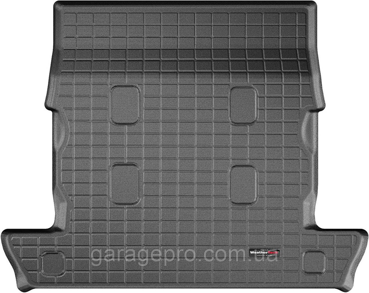Чорні гумовий автономний WeatherTech в багажник Lexus LX 2008+ (за 2 ряд)