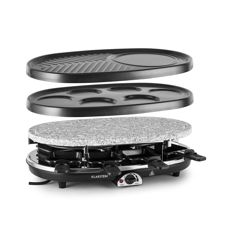 All-U-Can-Grill Raclette 4-в-1 Млинці млинці Steinplatte 8 осіб (Німеччина, читати опис), фото 1