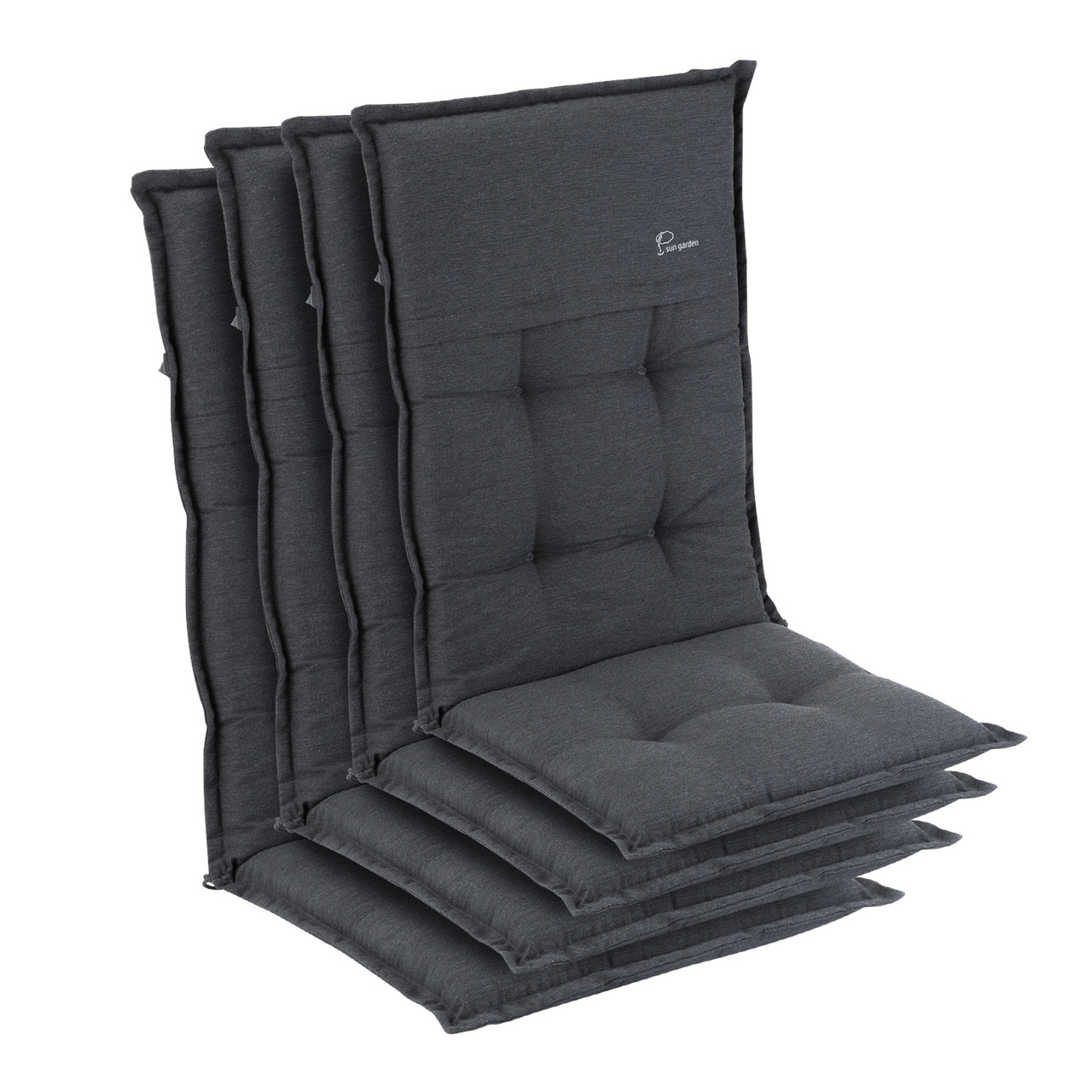 Coburg оббивна подушка подушка для стільця з високою спинкою поліестер 53x117x9cm 4 x подушка для сидіння ⁇ , фото 1