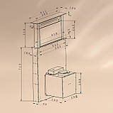 Витяжка Royal Flush Eco 60 см 576 м3/год A+ Ефект чорного мармуру (Німеччина, читати опис), фото 8