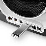 Kara Illumina караоке-система CD USB MP3 LED світлове шоу 2x мікрофон мобільний чорний (Німеччина,, фото 4