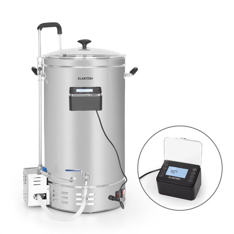 Чайник Brauheld Pro 2500 Вт, 35 л, 30-100 °C, циркуляційний насос, неіржавка сталь, 35 л (Німеччина, читати