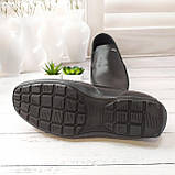 Дитячі підліткові шкіряні мокасини для хлопчика Golovin чорний розмір 34, фото 3