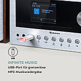 Стереосистема Connect System Максимум 40 Вт інтернет/DAB+/FM-радіо CD-програвач сріблястий (Німеччина,, фото 8