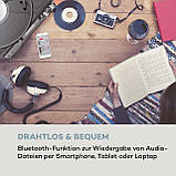 Oakland DAB Retro Stereo System DAB+/FM BT Function Vinyl CD Cassette Black (Германия, читать описание), фото 6