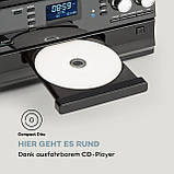 Oakland DAB Retro Stereo System DAB+/FM BT Function Vinyl CD Cassette Black (Германия, читать описание), фото 8
