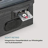 Oakland DAB Retro Stereo System DAB+/FM BT Function Vinyl CD Cassette Black (Германия, читать описание), фото 9