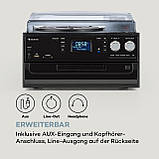 Oakland DAB Retro Stereo System DAB+/FM BT Function Vinyl CD Cassette Black (Германия, читать описание), фото 10