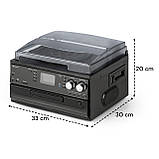 Oakland DAB Retro Stereo System DAB+/FM BT Function Vinyl CD Cassette Black (Германия, читать описание), фото 11