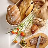 Хлібниця Rök з листового металу з бамбуковою кришкою 33,5 x 13 x 18 см (ШхВхГ) овальна бежева (Німеччина,, фото 5