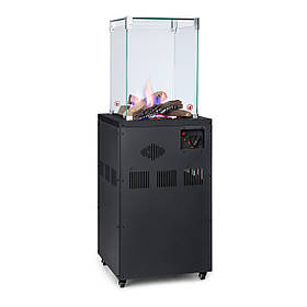 Газовий нагрівач Flagranti Crystal View 8 кВт неіржавка сталь чорний (Німеччина, читати опис)