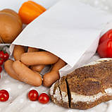 Пакети паперові для лаваша і хліба 220*80*380 мм білий крафт пакет саше, фото 7