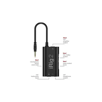 Аудіоінтерфейс IK Multimedia iRig 2, фото 2