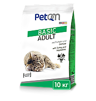 PetQM Cats Turkey & Vegetables сухий корм для котів з індичкою та овочами, 10 кг