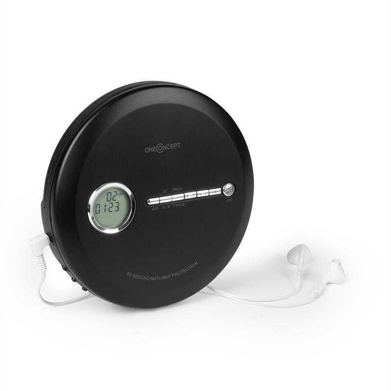 CDC 100 BT Функція Discman BT LCD ASP 2x1.5V чорний Чорний (Німеччина, читати опис)