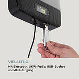 CD-плеєр Vertiplay Bluetooth Night Light FM-радіо AUX Цифровий годинник Чорний Чорний (Німеччина, читати опис), фото 4