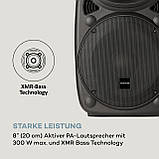 SLK-8-A Активний гучномовець 8 дюймів 300 Вт макс. Порти USB і SD MP3 300 Вт (Німеччина, читати опис), фото 5