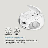 Roadie Sing CD Boombox FM Radio Light Show CD Player Microphone White (Германия, читать описание), фото 6