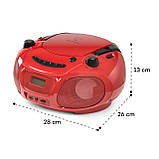 Roadie Sing CD Boombox FM Radio Light Show CD-плеєр Мікрофон Червоний (Німеччина, читати опис), фото 7