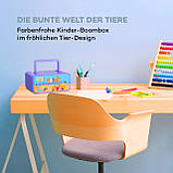 Kidsbox Zoo CD Boombox CD-плеєр BT USB LC Display Тварини дизайн зоопарку (Німеччина, читати опис), фото 2