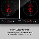 Індукційна варильна панель VariCook Neo, подвійна, 3500 Вт, SenseControl, склокераміка (Німеччина, читати, фото 3