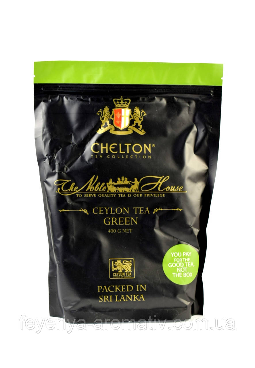 Чай зелений листовий Chelton Green The Noble House 400г Шрі Ланка, фото 1