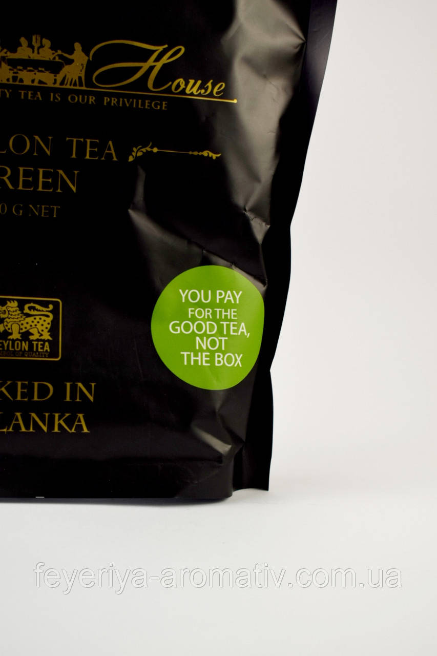 Чай зеленый листовой Chelton Green The Noble House 400г Шри Ланка - фото 2 - id-p1661335777