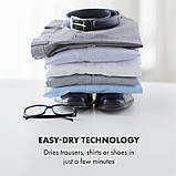 ShirtButler Pro Автоматична система сушіння сорочки та штанів 1200 Вт 2-в-1 Таймер 70 °C Біла насадка для сушіння, фото 5