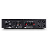 SPL-700 EQ DJ PA підсилювач 2 x 350 W Світлодіодний еквалайзер USB чорний Еквалайзер ⁇ 2x 350 Вт (4 Ом) / 2x 250, фото 3