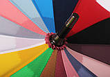 Жіноча парасолька тростина Три Слони 16 спиць Веселка ( автомат) арт.L2254, фото 4