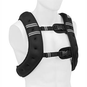 Обважнювальний жилет X-Vest 8 кг неопрен/нейлон 2 нагрудні ремені чорний 8 кг (Німеччина, читати опис)