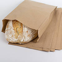 Бумажные упаковочные пакеты для хлеба 220*80*380 мм бурый пакет саше