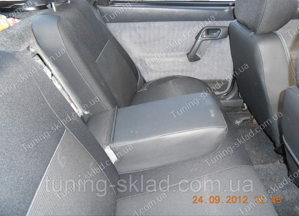 Чехлы на сиденья ВАЗ 2110 (чехлы из экокожи Лада 2110 стиль Premium) - фото 6 - id-p31294986