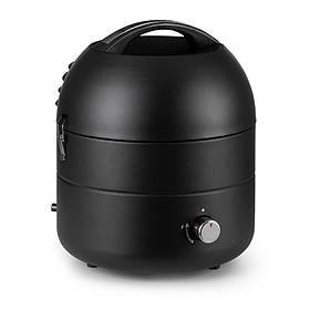 Газовий гриль DareDevil BBQ кемпінговий гриль 2,5 кВт Ø 29 см 4 особи сталевий чорний (Німеччина, читати