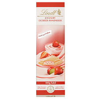 Шоколад Lindt White Chocolate Joghurt Erdbeer Rhabarber Клубника Ревень 100g