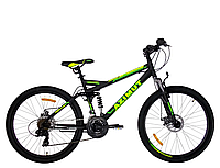 Велосипед Azimut Race 27,5" GD рама 19, 2021 черно-зеленый