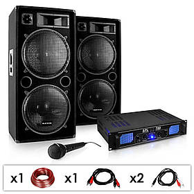 DJ PA SET "DJ-26" — підсилювач потужності PA box micro 2000W (Німеччина, читати опис)