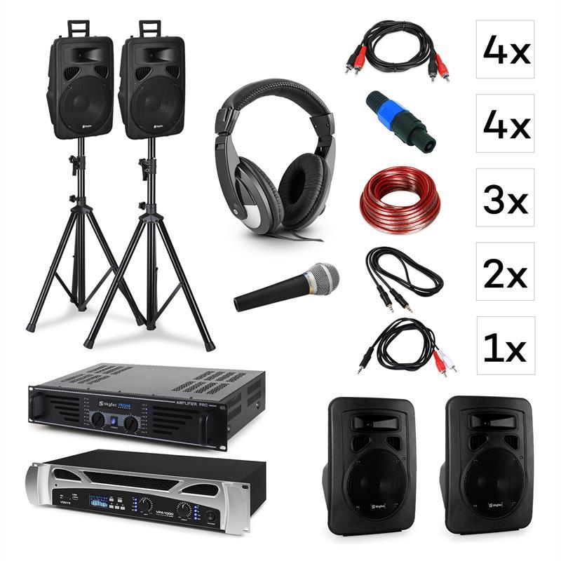 Lisbon DJ System Set 1 підсилювач потужності: 2 x 500 Вт / 1 підсилювач потужності: 2 x 240 Вт  ⁇  2 двосмугових, фото 1