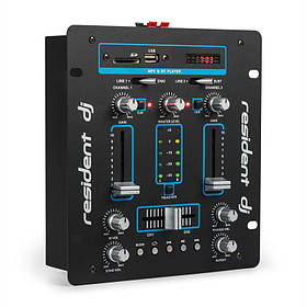 DJ-25 DJ Mixer Мікшер-підсилювач Bluetooth USB Синій (Німеччина, читати опис)